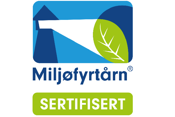 Logo miljøfyrtårn sertifisert